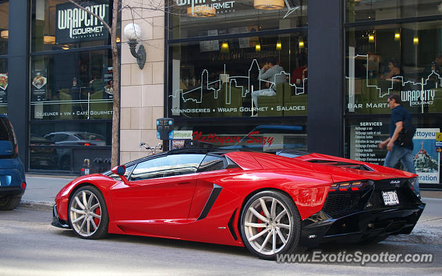 Lamborghini Aventador spotted in Montreal, Canada