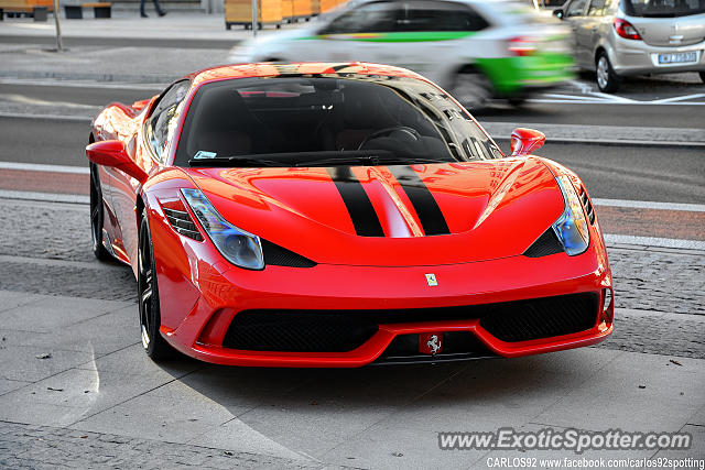 Ferrari 458 Italia spotted in Warsaw, Poland