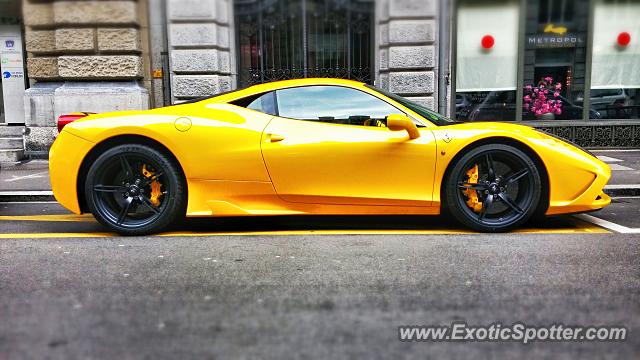 Ferrari 458 Italia spotted in Zurich, Switzerland