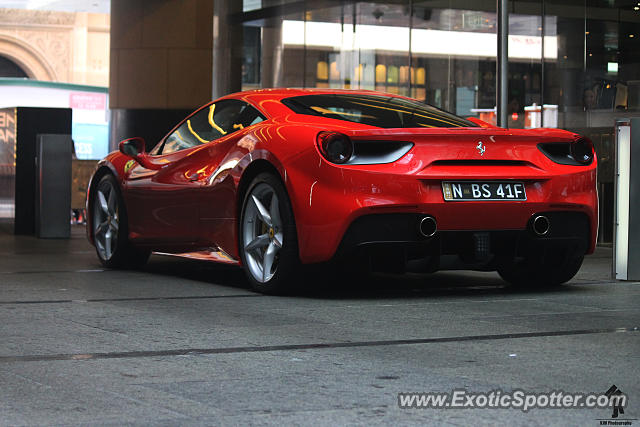 Ferrari 488 GTB spotted in Sydney, Australia