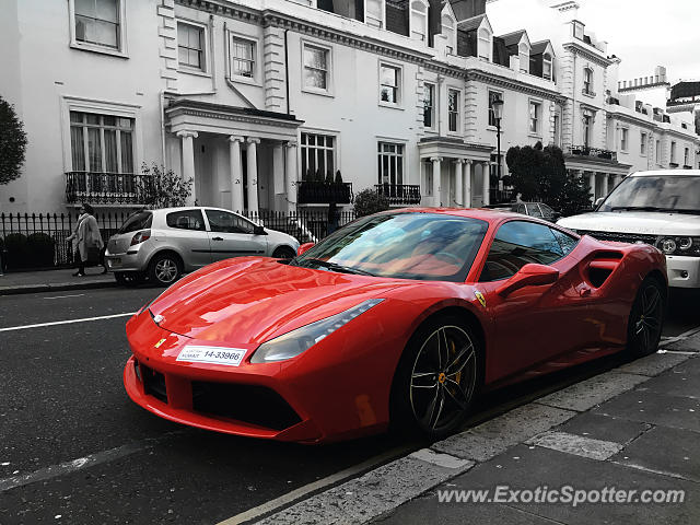 Ferrari 488 GTB spotted in London, United Kingdom