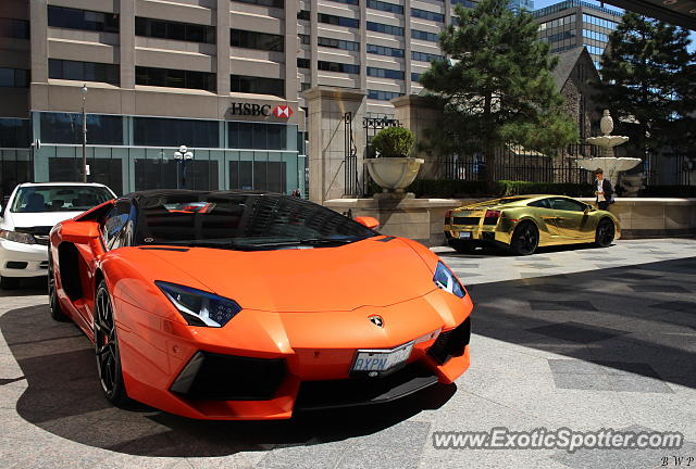 Lamborghini Aventador spotted in Toronto, Canada