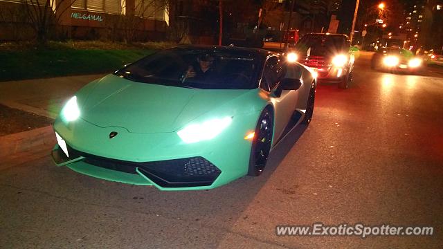 Lamborghini Huracan spotted in Toronto, Canada