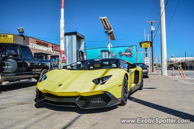 Lamborghini Aventador spotted in Dallas, Texas