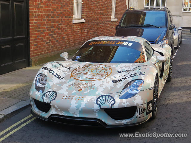 Porsche 918 Spyder spotted in London, United Kingdom