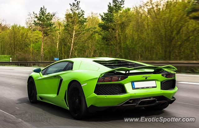 Lamborghini Aventador spotted in A81, Germany