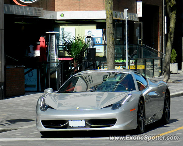 Ferrari 458 Italia spotted in Toronto, Canada