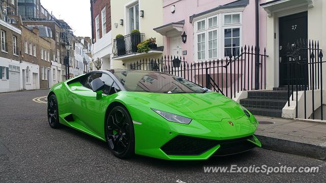 Lamborghini Huracan spotted in London, United Kingdom