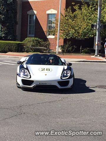 Porsche 918 Spyder spotted in Glen Cove, New York