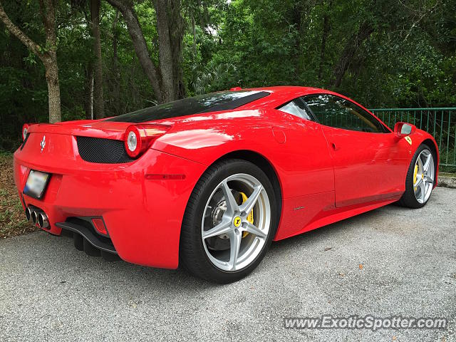 Ferrari 458 Italia spotted in Celebration, Florida