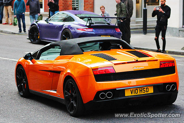 Lamborghini Gallardo spotted in London, United Kingdom