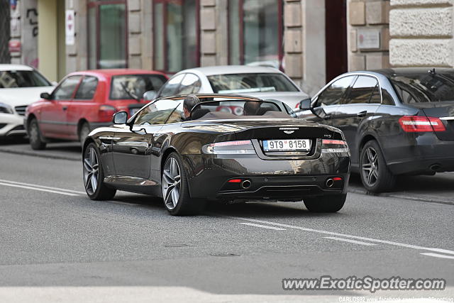 Aston Martin DB9 spotted in Warsaw, Poland