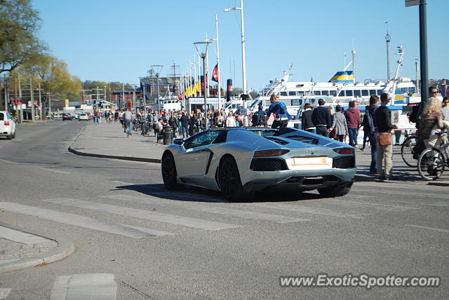 Lamborghini Aventador spotted in Stockholm, Sweden