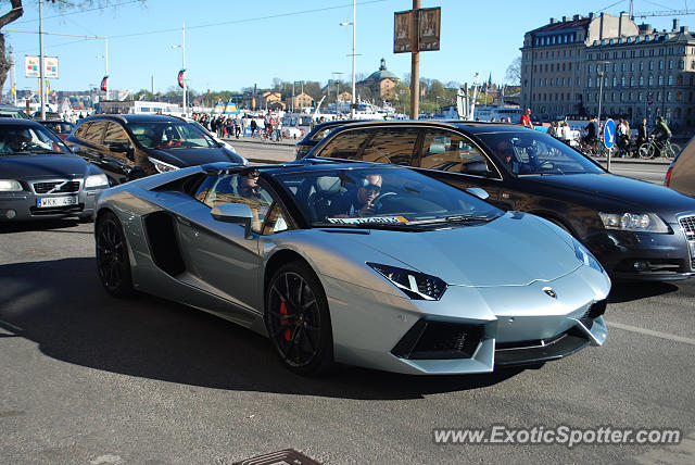 Lamborghini Aventador spotted in Stockholm, Sweden