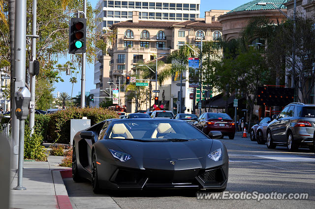 Lamborghini Aventador spotted in Beverly Hills, California