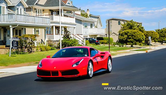 Ferrari 488 GTB spotted in Spring Lake, New Jersey