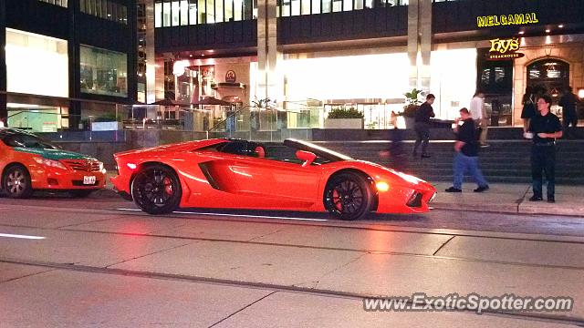 Lamborghini Aventador spotted in Toronto, Canada