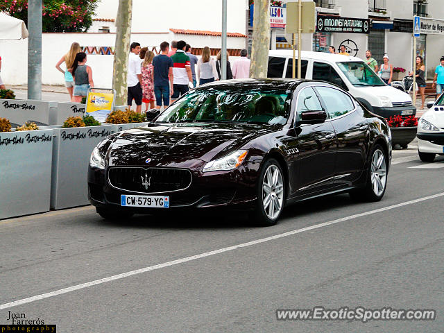 Maserati Quattroporte spotted in Platja d'Aro, Spain