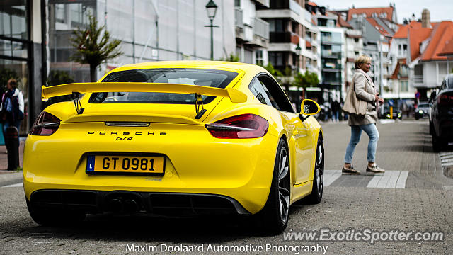 Porsche Cayman GT4 spotted in Knokke-Heist, Belgium