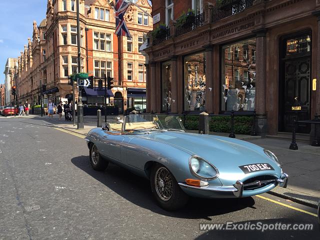 Jaguar E-Type spotted in London, United Kingdom