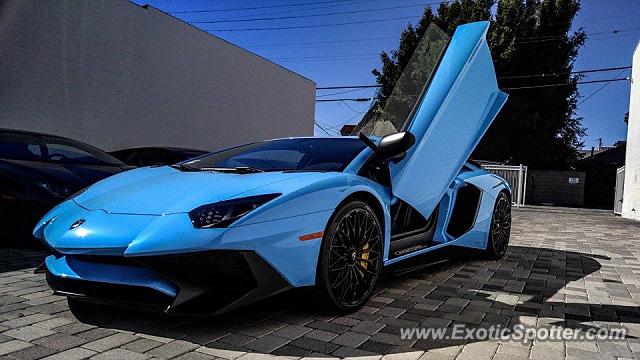 Lamborghini Aventador spotted in Beverly Hills, California