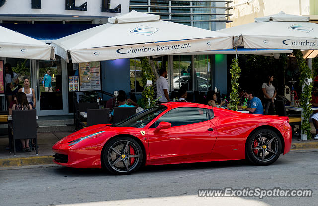 Ferrari 458 Italia spotted in Miami, Florida