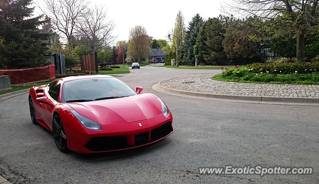 Ferrari 488 GTB spotted in Oakville, ON, Canada