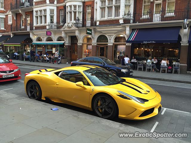 Ferrari 458 Italia spotted in London, United Kingdom