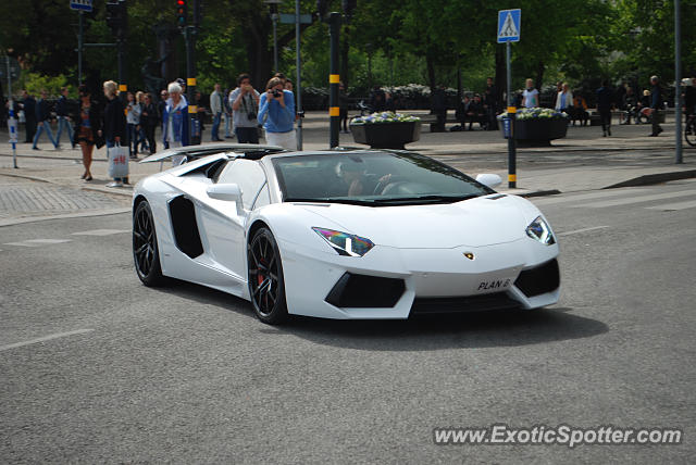 Lamborghini Aventador spotted in Stockholm, Sweden