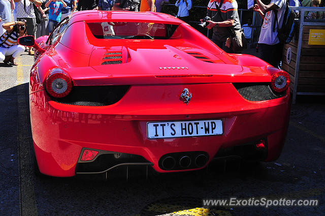 Ferrari 458 Italia spotted in Cape Town, South Africa