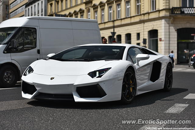 Lamborghini Aventador spotted in Warsaw, Poland