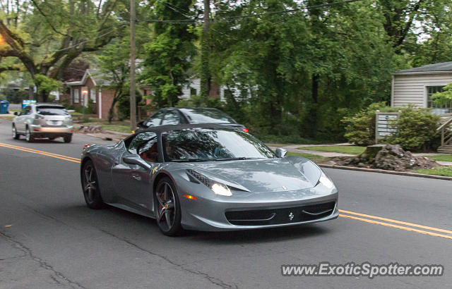 Ferrari 458 Italia spotted in Durham, North Carolina