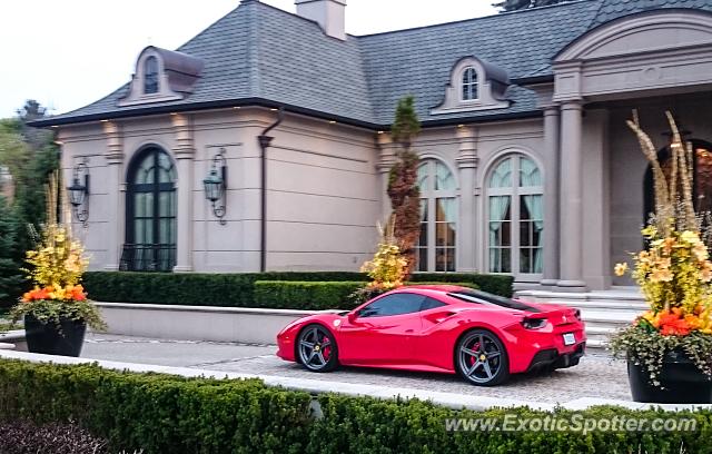 Ferrari 488 GTB spotted in Burlington, On, Canada