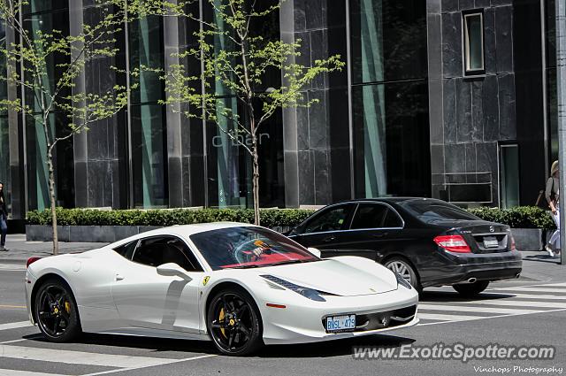 Ferrari 458 Italia spotted in Toronto, Canada