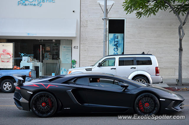 Lamborghini Aventador spotted in Beverly Hills, California