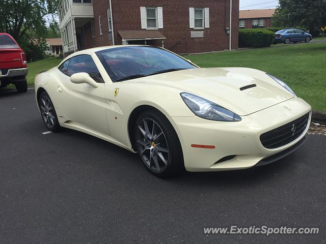 Ferrari California spotted in Warrington, Pennsylvania