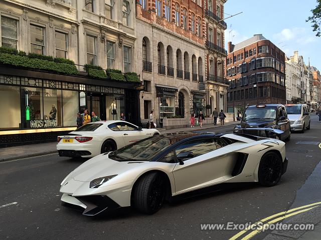 Lamborghini Aventador spotted in London, United Kingdom