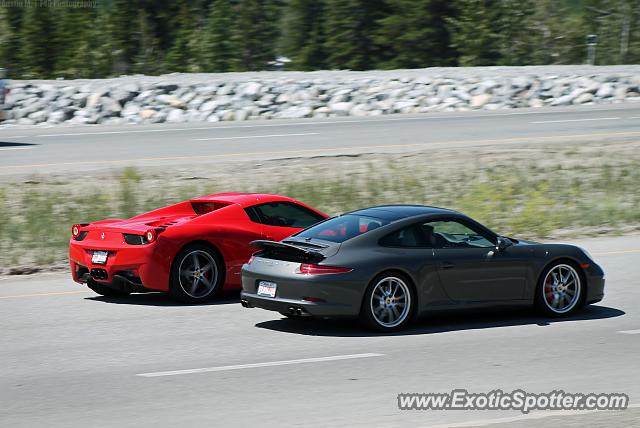 Ferrari 458 Italia spotted in Canmore, Canada