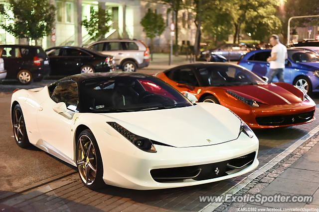 Ferrari 458 Italia spotted in Warsaw, Poland