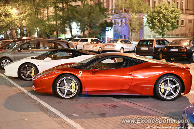 Ferrari 458 Italia spotted in Warsaw, Poland