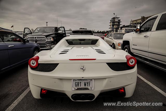 Ferrari 458 Italia spotted in Speedway, Indiana