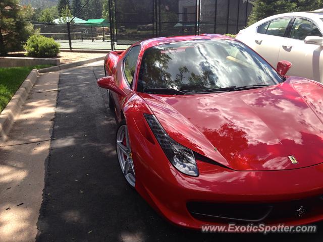 Ferrari 458 Italia spotted in Colorado Springs, Colorado