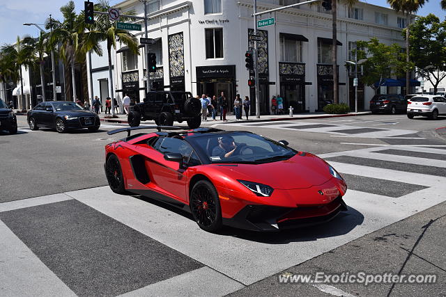 Lamborghini Aventador spotted in Beverly Hills, California