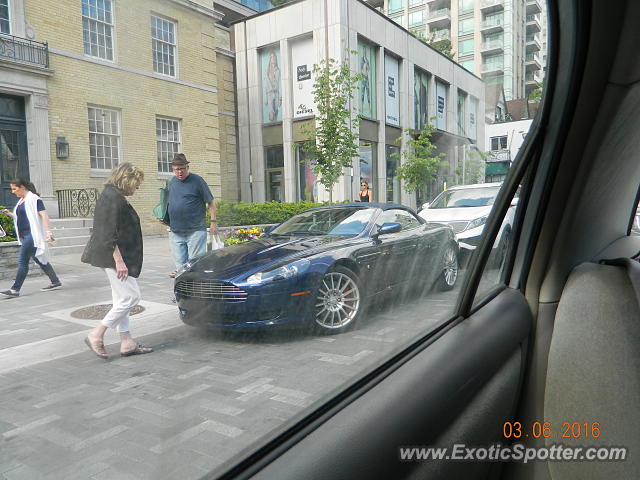 Aston Martin DB9 spotted in Toronto, Canada