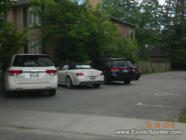 Bentley Continental spotted in Toronto, Canada