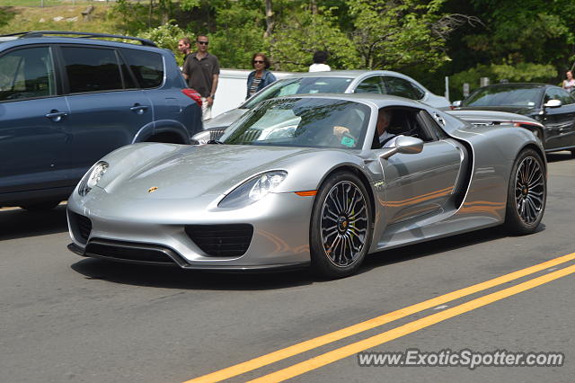 Porsche 918 Spyder spotted in Greenwich, Connecticut