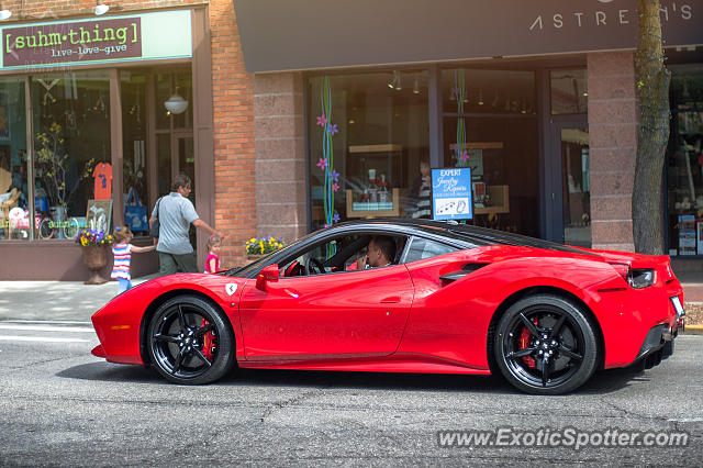 Ferrari 488 GTB spotted in Birmingham, Michigan