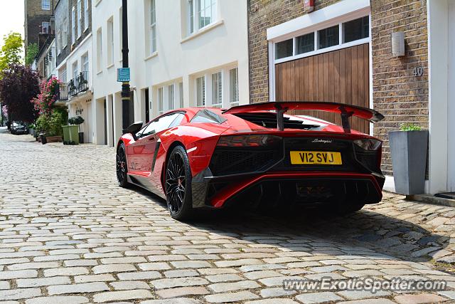 Lamborghini Aventador spotted in London, United Kingdom