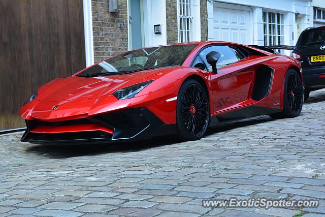 Lamborghini Aventador spotted in London, United Kingdom