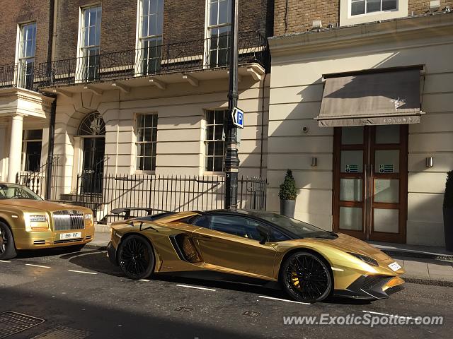 Lamborghini Aventador spotted in London, United Kingdom